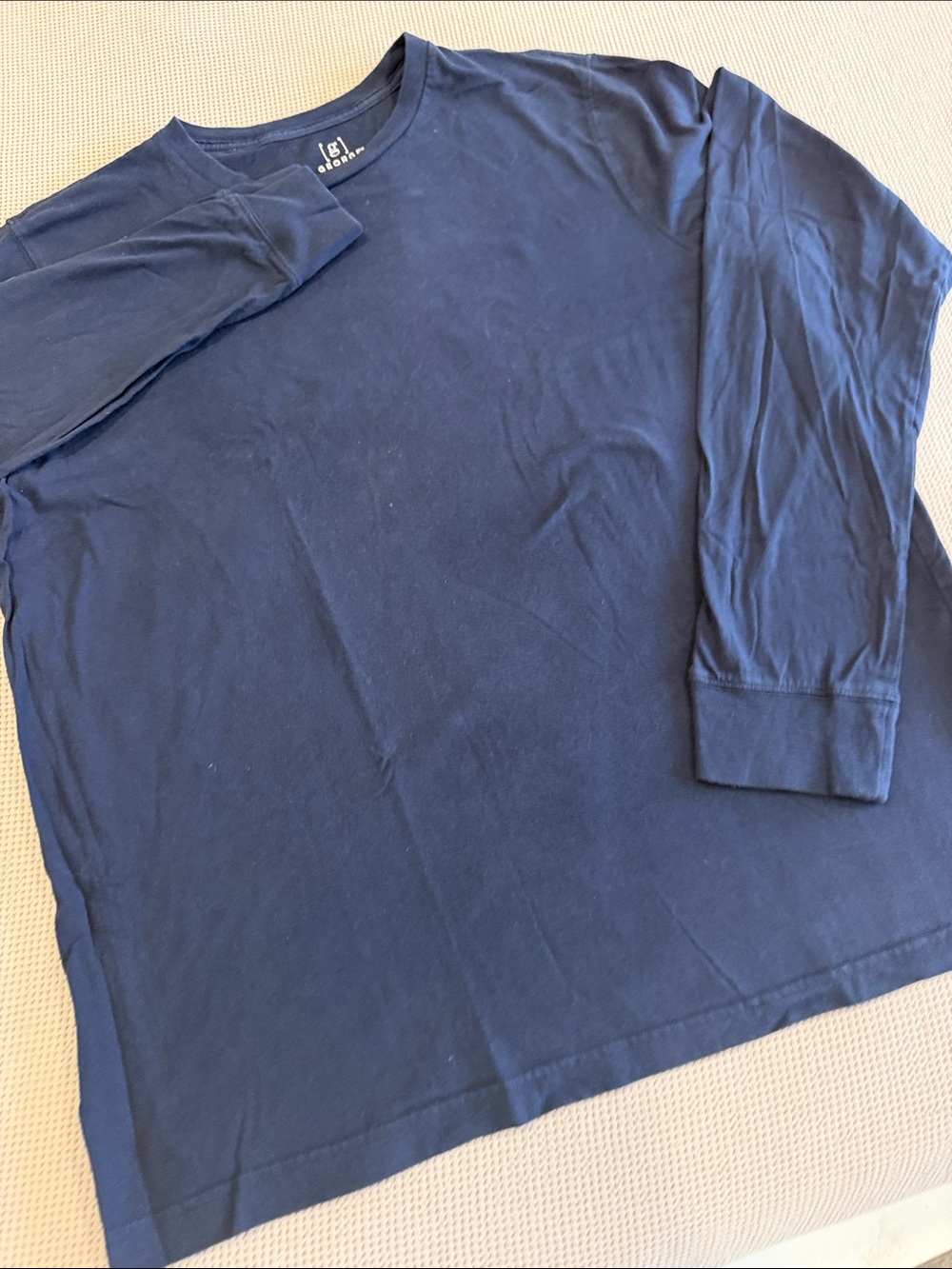 George Men's Long Sleeve Crew Tee - Navy